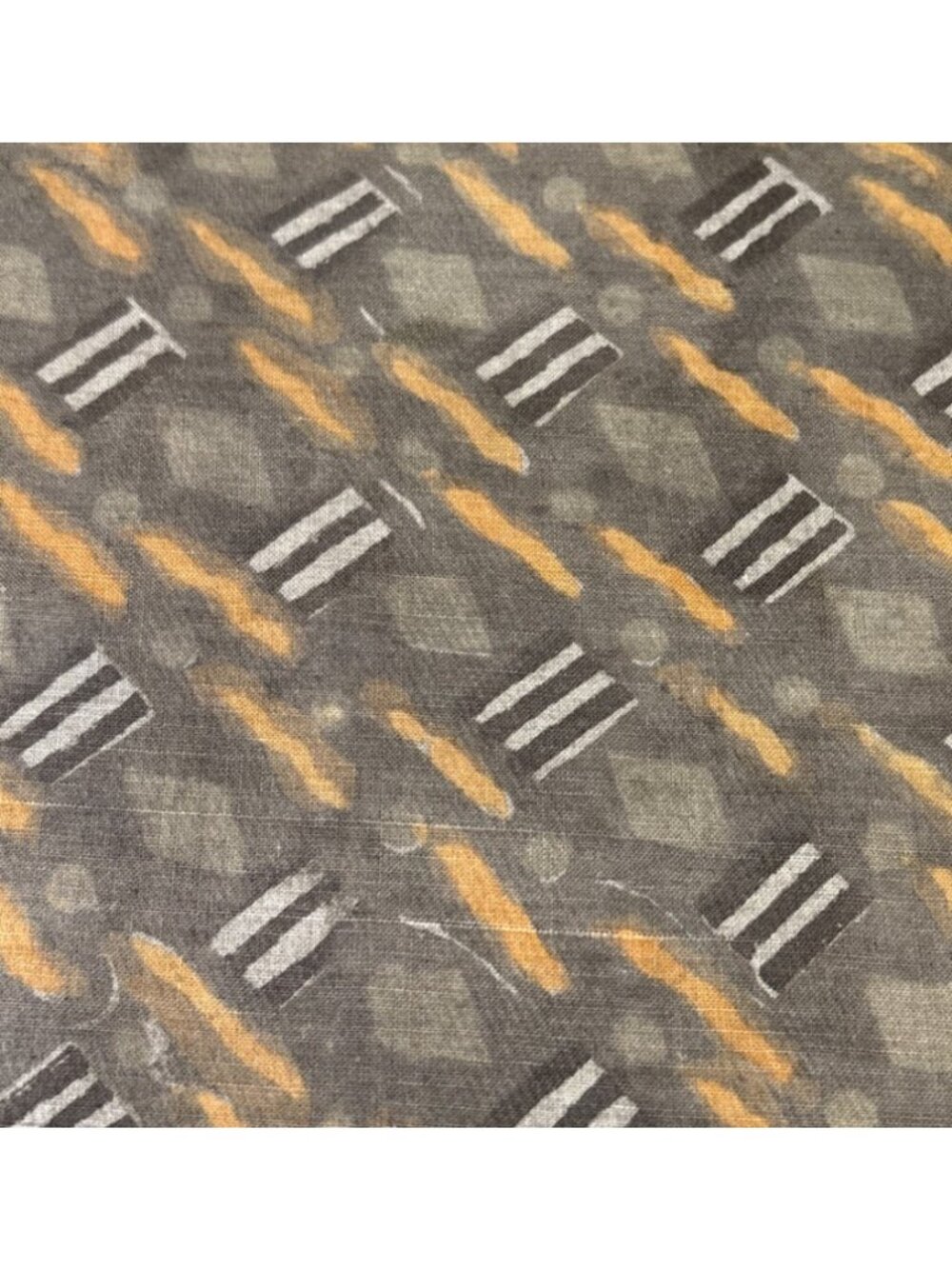 Dashes Cotton Brown/Orange Geometric Fabric 20"x23" Quilting Crafting